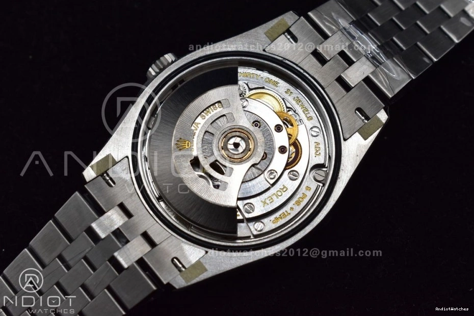 Best Bracelet 36 Jubilee 417 Steel Stick 126234 Black VSF Bright 1:1 on SS DateJust VS Dial Edition 904L 0118